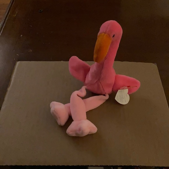 Ty Other Ty Pinky Flamingo Beanie Baby 995 Rare Retired Poshmark